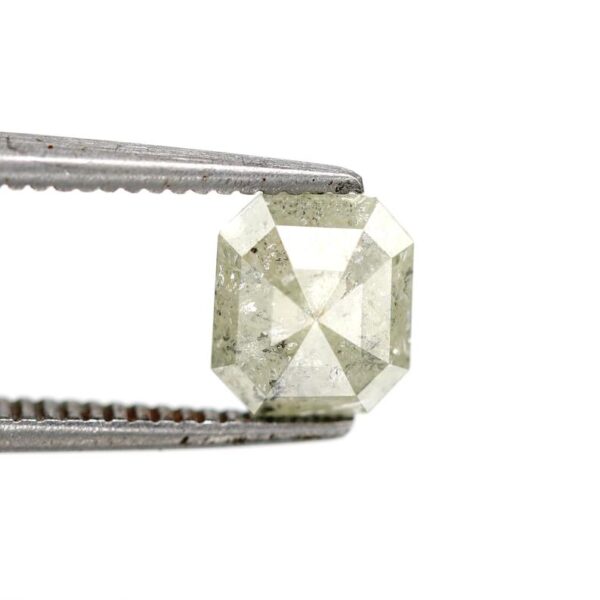0.78 Ct Natural Salt and Pepper Emerald shape Diamond - Image 2