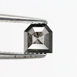 0.54 Ct Natural Salt and Pepper Geometric shape Diamond