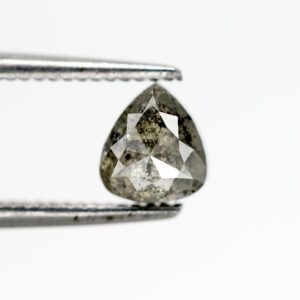 0.68 Ct Natural Salt and Pepper Pear shape Diamond
