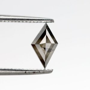 0.57 Ct Natural Salt and Pepper Kite shape Diamond