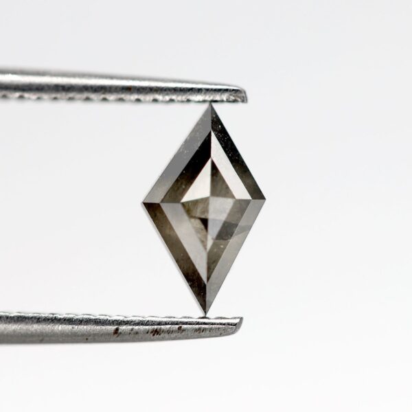 0.57 Ct Natural Salt and Pepper Kite shape Diamond