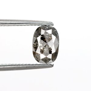 0.61 Ct Natural Salt and Pepper Oval shape Diamond