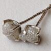 4.5mm White Raw Diamond Sterling Silver Studs (Earrings) - Image 6