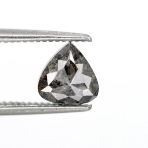 1.01 Ct Natural Salt and Pepper Heart shape Diamond