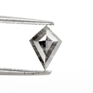 0.75 Ct Natural Salt and Pepper Kite shape Diamond