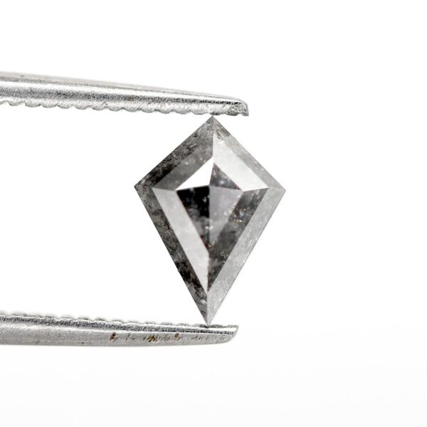 0.75 Ct Natural Salt and Pepper Kite shape Diamond