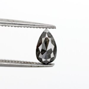 0.70 Ct Natural Salt and Pepper Pear shape Diamond