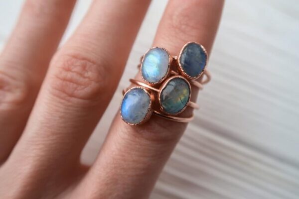 Rainbow Moonstone Ring - Image 6