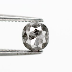 0.97 Ct Natural Salt and Pepper Square shape Diamond
