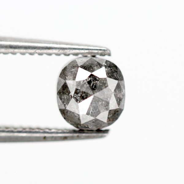 0.97 Ct Natural Salt and Pepper Square shape Diamond