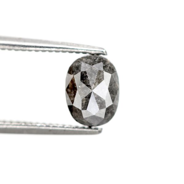 1.32 Ct Natural Salt and Pepper Oval shape Diamond