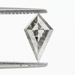 0.52 Ct Rose Cut Galaxy Salt and Pepper Diamond