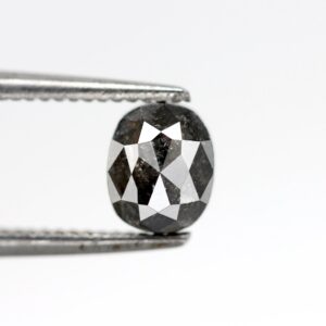 0.91 ct Natural Salt and Pepper oval Shape Diamond