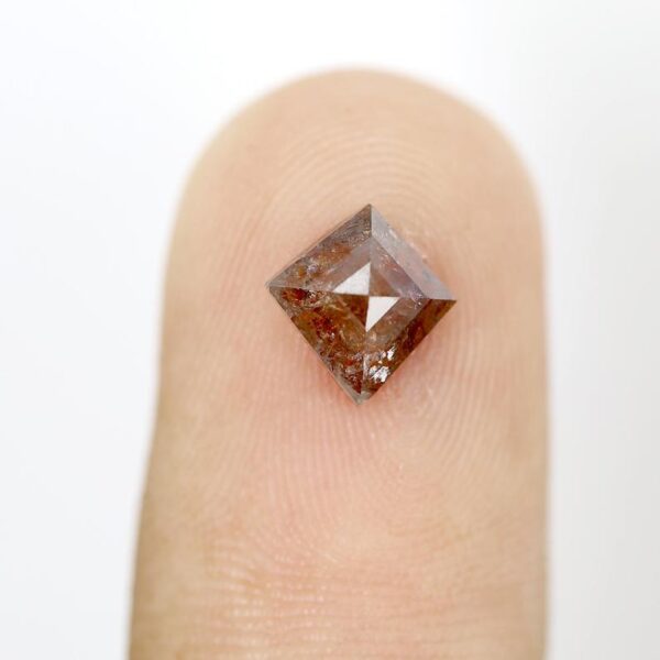 1.13 Ct Natural Salt and Pepper Kite shape Diamond - Image 6