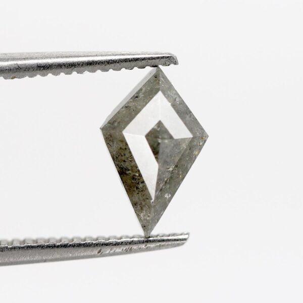 1.03 Ct Natural Salt and Pepper Excellent (Ideal) shape Diamond