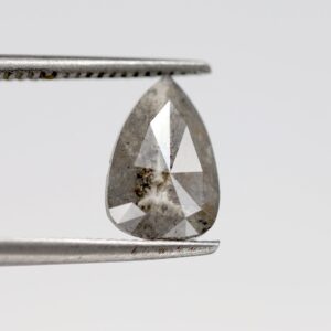 1.15 Ct Natural Salt and Pepper Pear shape Diamond