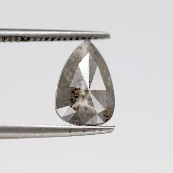 1.15 Ct Natural Salt and Pepper Pear shape Diamond