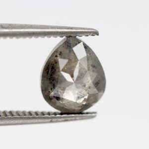 1.32 Ct Natural Salt and Pepper Pear shape Diamond