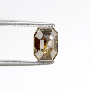 1.62 Ct Natural Salt and Pepper Emerald shape Diamond