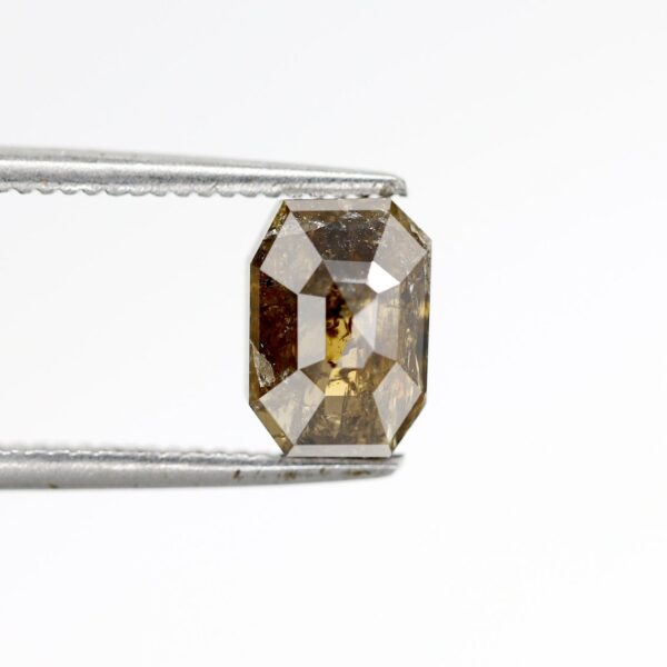 1.62 Ct Natural Salt and Pepper Emerald shape Diamond