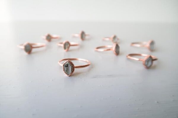 Herkimer Diamond Crystal ring for women - Image 3