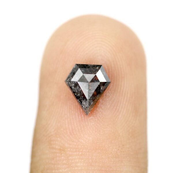 1.15 Ct Natural Salt and Pepper Kite shape Diamond - Image 6