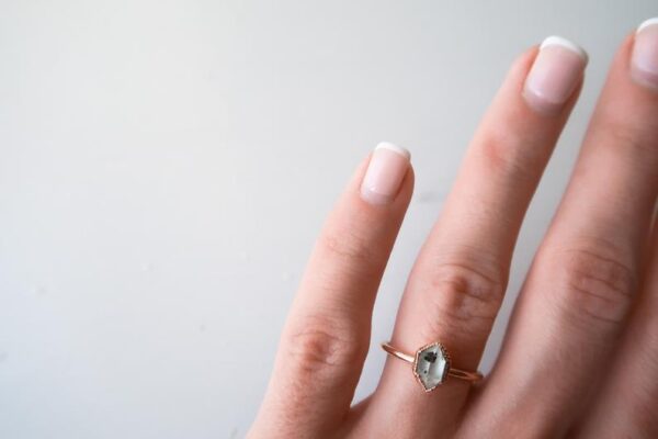Herkimer Diamond Crystal ring for women - Image 4