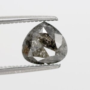 1.04 Ct Natural Salt and Pepper Heart shape Diamond