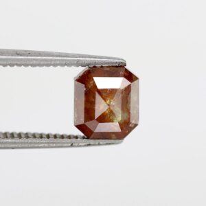 1.41 Ct Natural Salt and Pepper Emerald shape Diamond