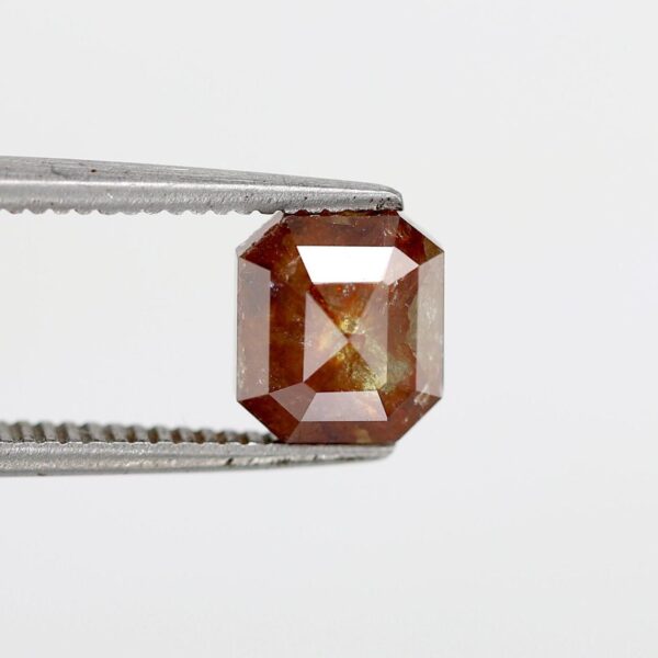 1.41 Ct Natural Salt and Pepper Emerald shape Diamond