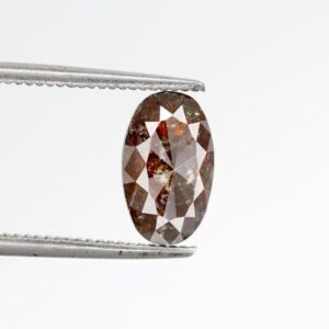 1.18 Ct Natural Salt and Pepper Oval shape Diamond