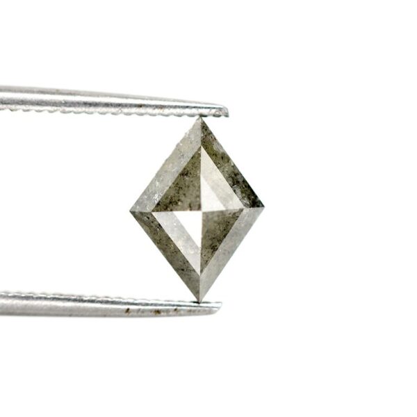 1.23 Ct Natural Salt and Pepper Kite shape Diamond - Image 2