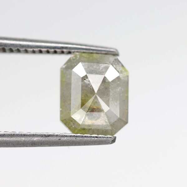1.05 Ct Natural Salt and Pepper Emerald shape Diamond