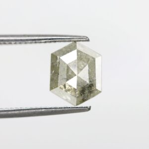 1.19 Ct Natural Salt and Pepper Hexagon shape Diamond