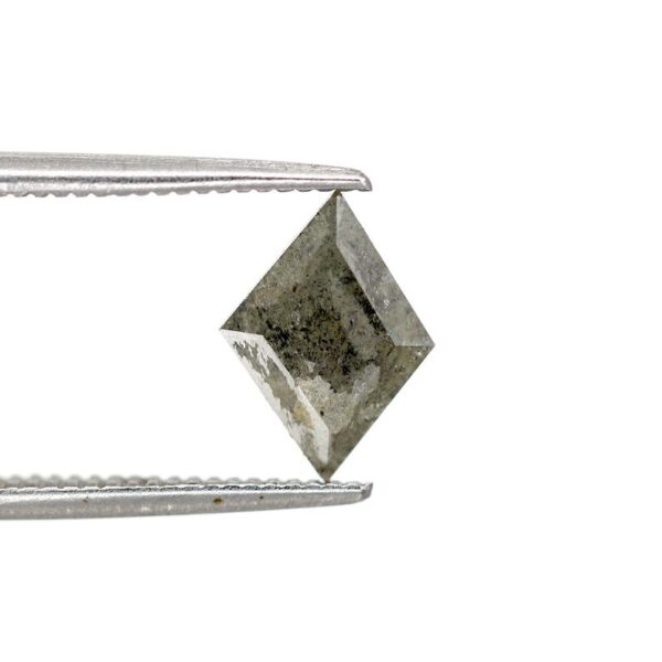1.23 Ct Natural Salt and Pepper Kite shape Diamond - Image 5