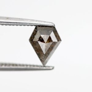 0.71 Ct Natural Salt and Pepper Modified Kite (Shield) shape Diamond