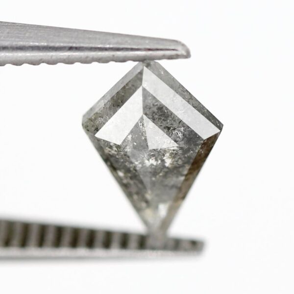 0.52 Ct Rose Cut Galaxy Salt and Pepper Diamond - Image 3