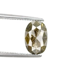 1.06 Ct Natural Salt and Pepper Oval shape Diamond