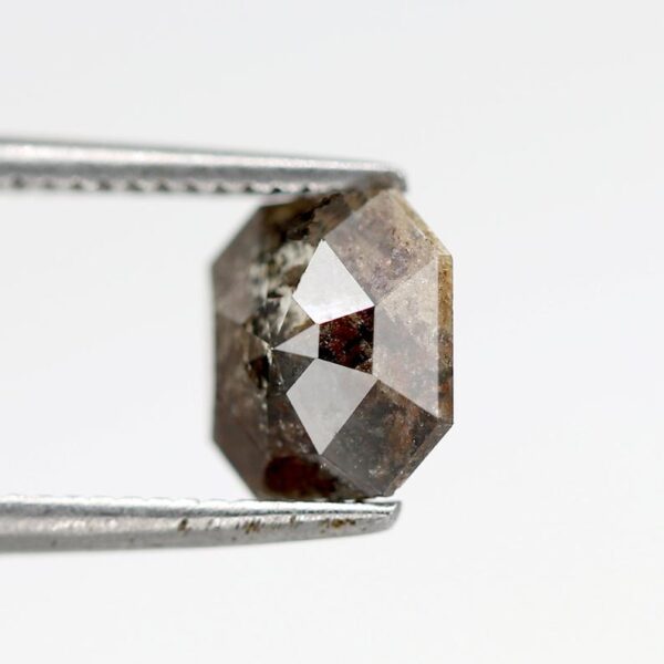 1.24 Ct Natural Salt and Pepper Emerald shape Diamond - Image 5