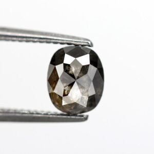 0.72 Ct Natural Salt and Pepper Oval shape Diamond