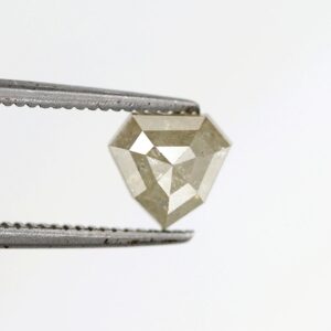 0.92 Ct Natural Salt and Pepper Shield shape Diamond