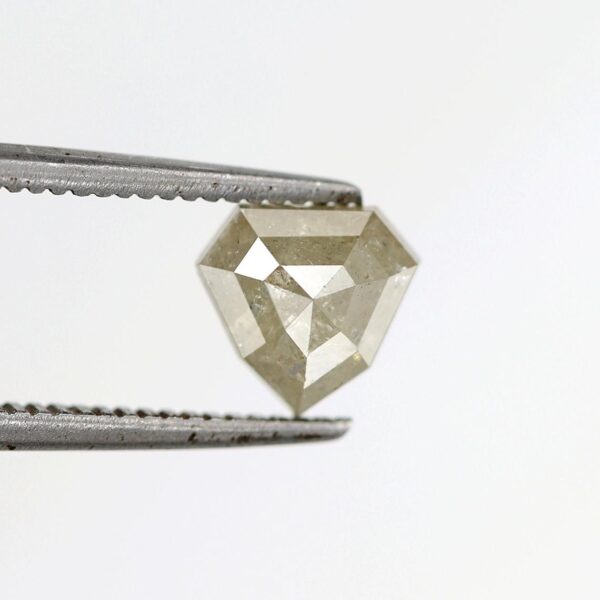0.92 Ct Natural Salt and Pepper Shield shape Diamond
