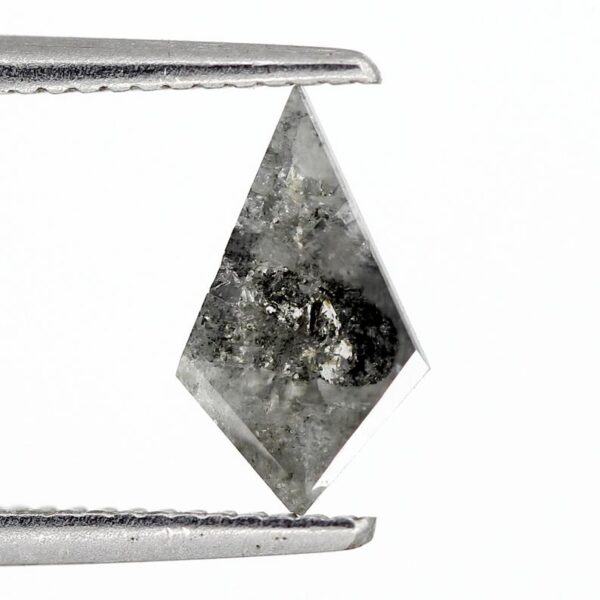 0.52 Ct Rose Cut Galaxy Salt and Pepper Diamond - Image 4
