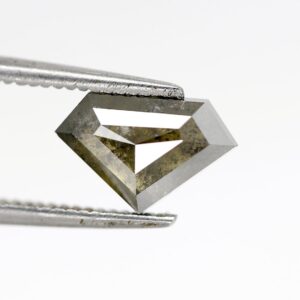 1.44 Ct Natural Salt and Pepper Pentagon (shield) shape Diamond