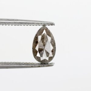 1.09 Ct Natural Salt and Pepper Pear shape Diamond