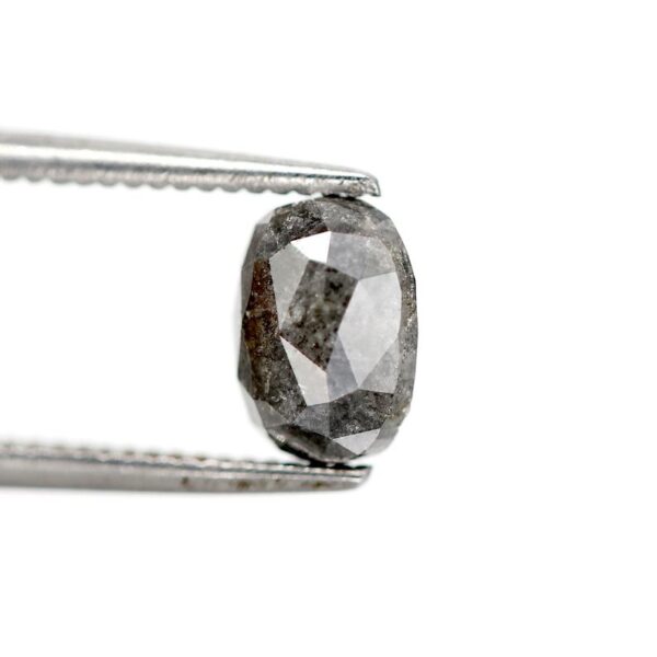 1.32 Ct Natural Salt and Pepper Oval Shape Diamond - Image 4