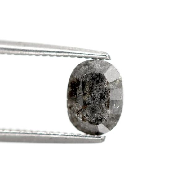 1.32 Ct Natural Salt and Pepper Oval Shape Diamond - Image 5