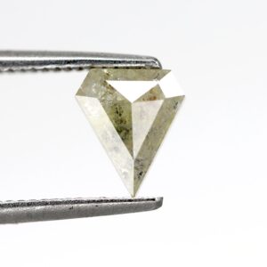 0.77 Ct Natural Salt and Pepper Shield shape Diamond
