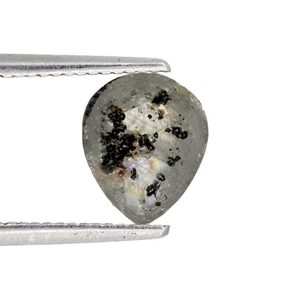 1.32 Ct Natural Salt and Pepper Pear shape Diamond - Image 3