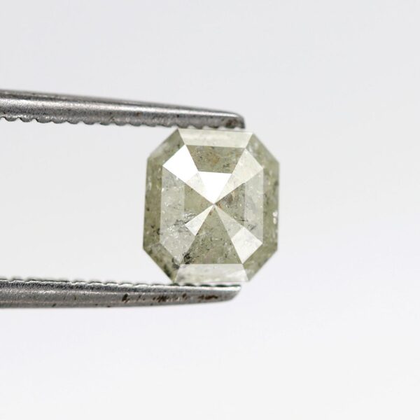 0.78 Ct Natural Salt and Pepper Emerald shape Diamond